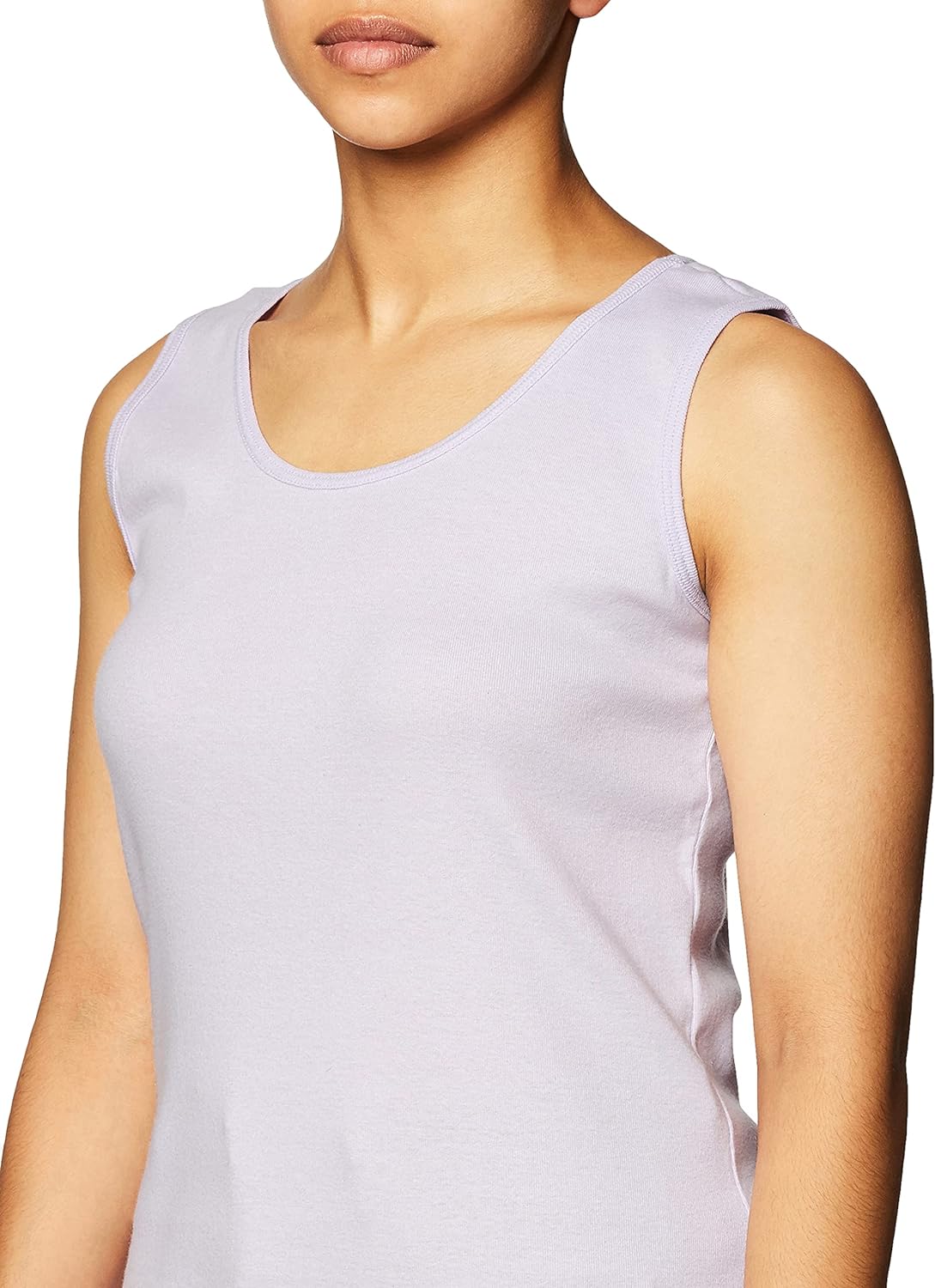 Hanes Women's Shirts, Women's Mini-Ribbed Cotton Tank Tops, Women's  Sleeveless T-Shirts, Women's Tanks